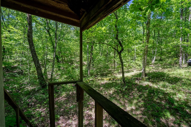 2163 Red Leaf Ln, Soddy Daisy, TN 37379 - view of yard featuring a wooded view
