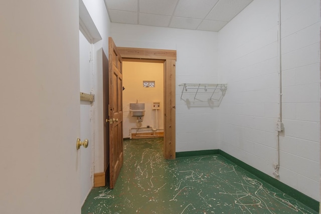 5384 Blair Rd, Cohutta, GA 30710 - corridor featuring a drop ceiling