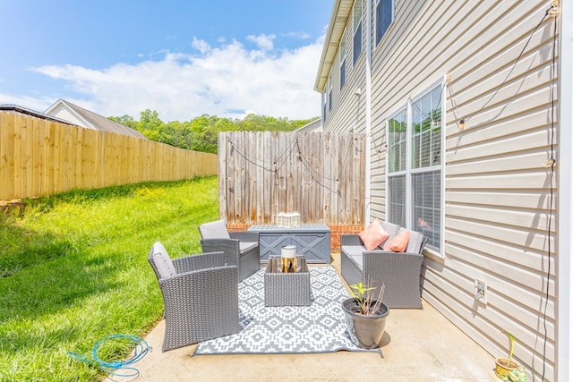 1951 Oxford Ct Unit 10, Dalton, GA 30720 - view of patio / terrace with an outdoor hangout area