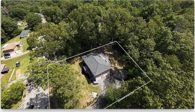 42 Travis Rd, Rossville, GA 30741 - view of property location featuring a heavily wooded area and property boundaries highlighted