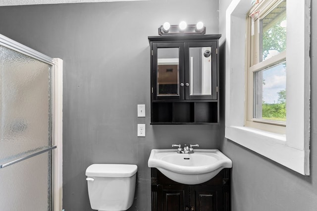 5120 Cleveland Hwy, Cohutta, GA 30710 - full bath with vanity, a shower stall, and plenty of natural light