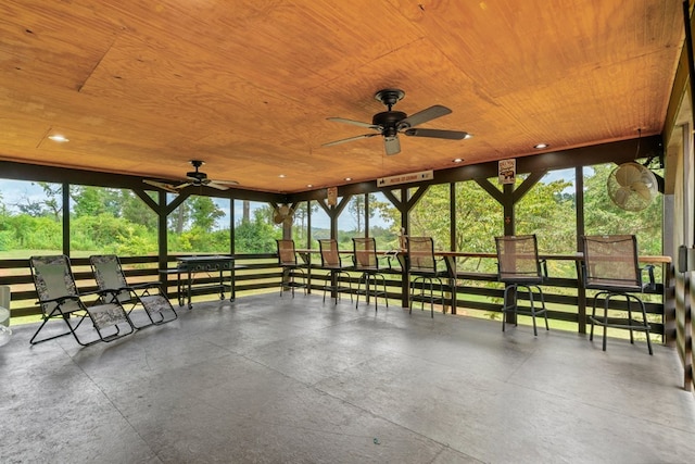 5120 Cleveland Hwy, Cohutta, GA 30710 - view of patio featuring a ceiling fan