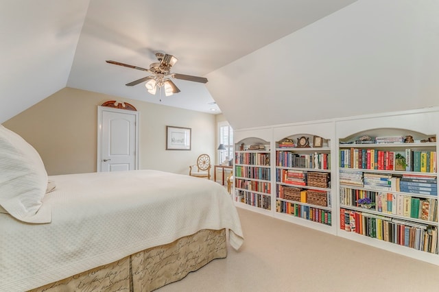 1909 Keystone Way, Dalton, GA 30720 - bedroom with carpet flooring, lofted ceiling, and ceiling fan