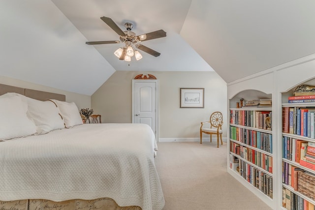 1909 Keystone Way, Dalton, GA 30720 - carpeted bedroom featuring vaulted ceiling and ceiling fan