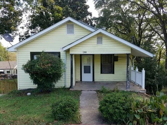 bungalow with a porch