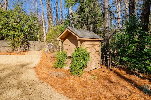 view of outdoor structure