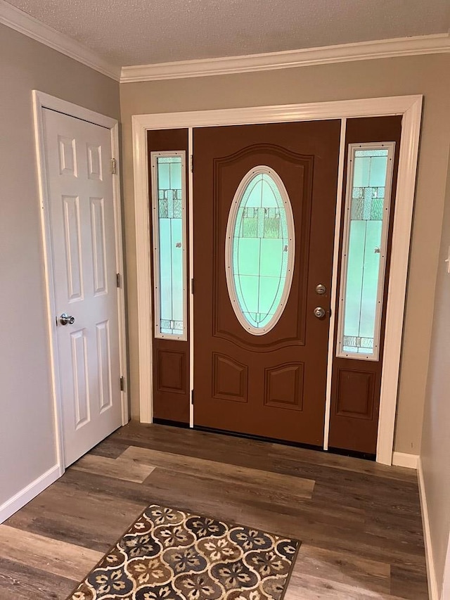 830 Chattanooga Rd, Cohutta, GA 30710 - entryway with wood finished floors and crown molding
