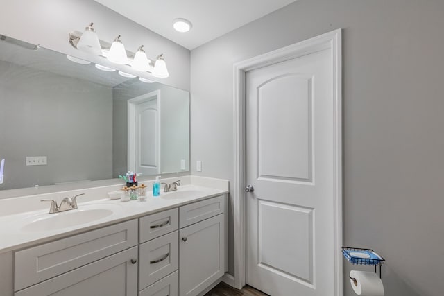 bathroom with vanity