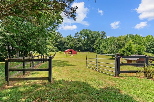 217 Valley Rd, Chatsworth, GA 30705 - view of yard with an outdoor structure and a wooded view