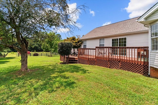 217 Valley Rd, Chatsworth, GA 30705 - view of yard with a deck