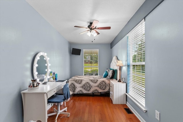 217 Valley Rd, Chatsworth, GA 30705 - bedroom featuring hardwood / wood-style floors and ceiling fan