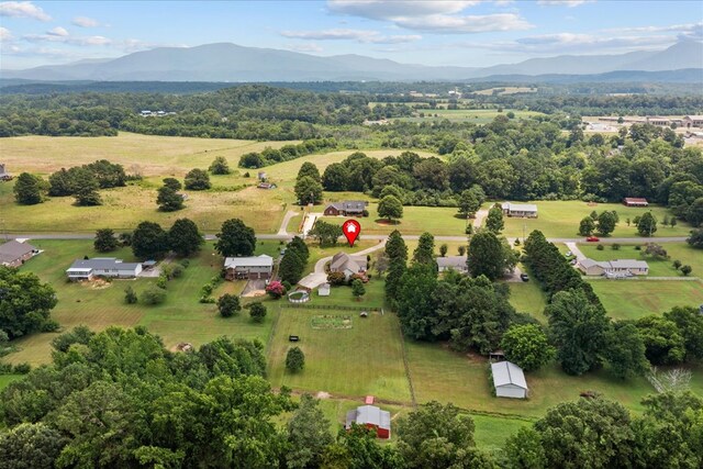 217 Valley Rd, Chatsworth, GA 30705 - aerial view of sparsely populated area with a mountain backdrop