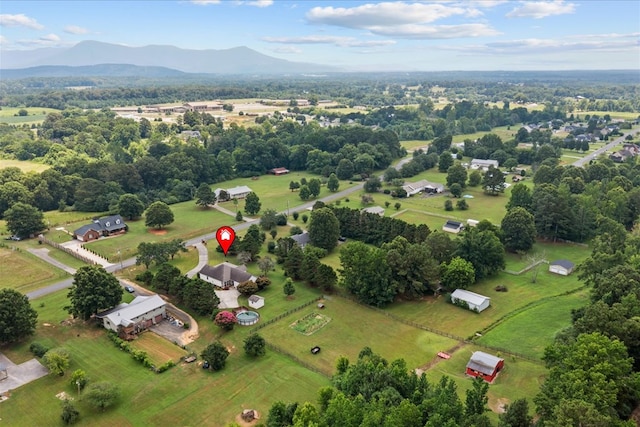 217 Valley Rd, Chatsworth, GA 30705 - aerial view of property's location featuring mountains and rural landscape
