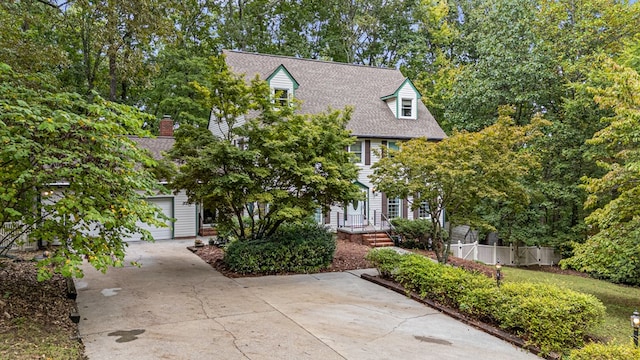 view of front of house featuring a garage