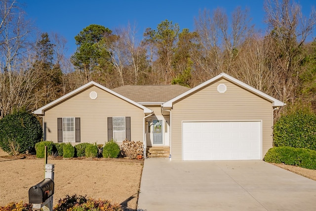 ranch-style house with a garage