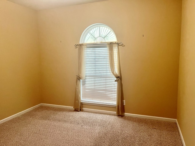 view of carpeted empty room