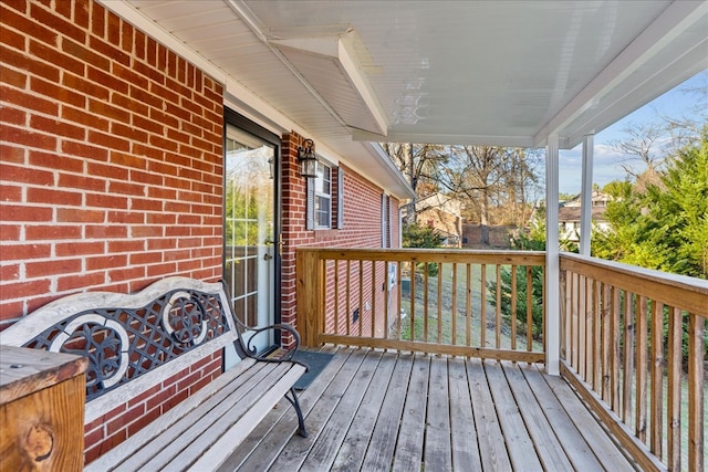 deck with a trampoline