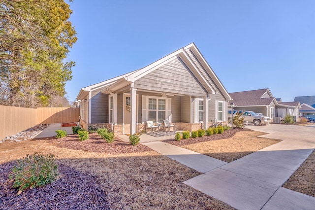 view of front of house featuring a porch