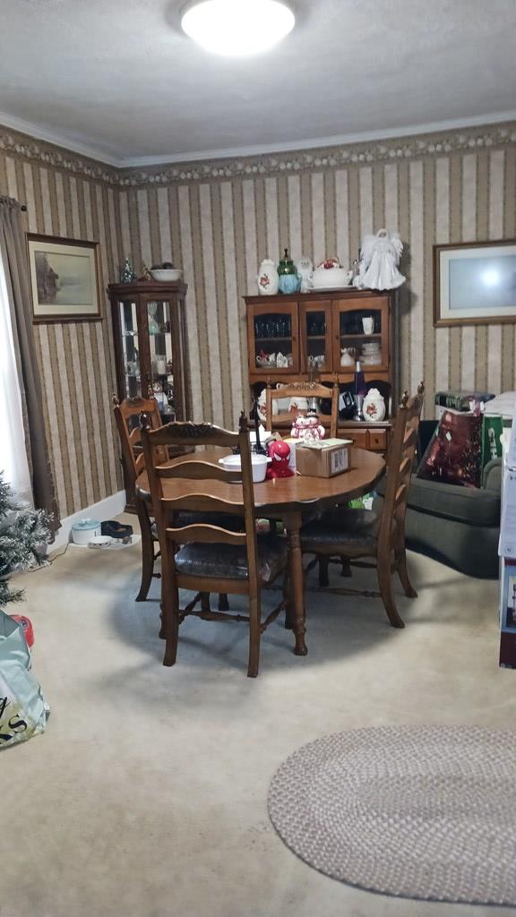 430 Lester Ave, Dalton, GA 30721 - dining space featuring wallpapered walls