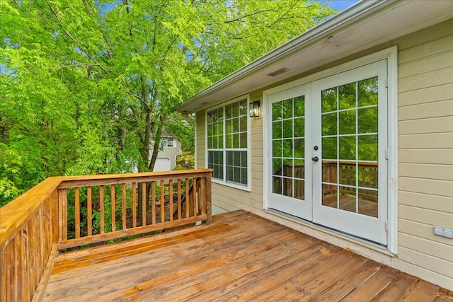493 Lennox Way, Rocky Face, GA 30740 - wooden deck with french doors