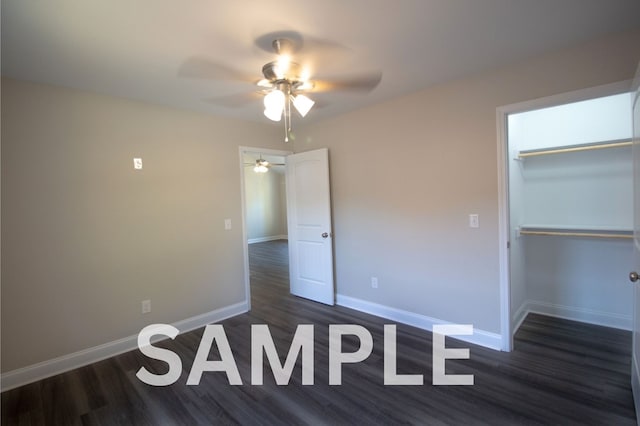 LOT5 River Bend Rd, Dalton, GA 30721 - unfurnished bedroom featuring wood finished floors, a ceiling fan, and a closet