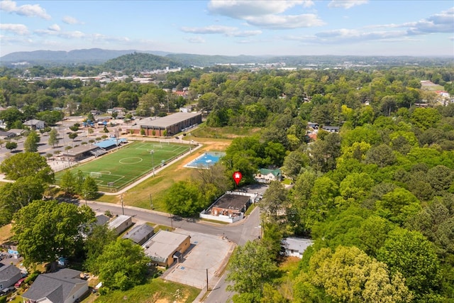 843 Mcafee St, Dalton, GA 30721 - drone / aerial view with a mountain view