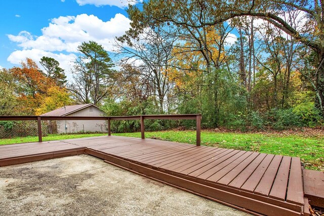 deck featuring a patio