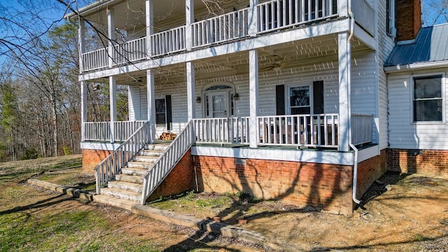 view of front facade with a porch