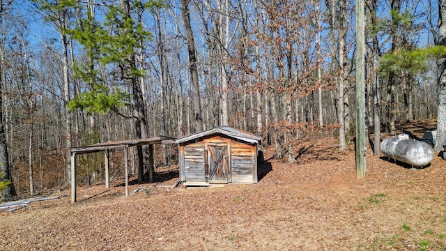 view of outdoor structure