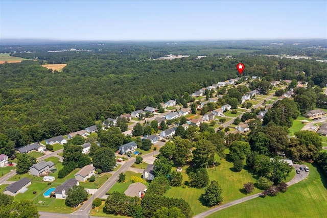 353 Diamond Way, Chatsworth, GA 30705 - aerial perspective of suburban area featuring a heavily wooded area
