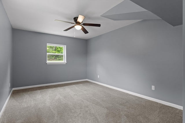 5742 Keith Rd, Ringgold, GA 30736 - carpeted spare room with baseboards and ceiling fan