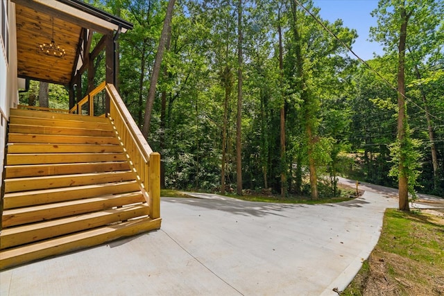 409 Van Buren Dr, Dalton, GA 30721 - view of patio with stairway