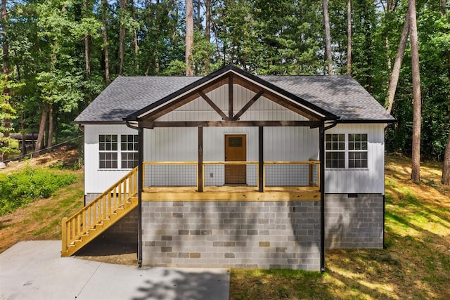 409 Van Buren Dr, Dalton, GA 30721 - view of outbuilding featuring stairway and view of scattered trees