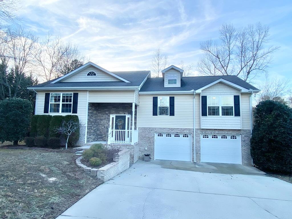 split foyer home with a garage