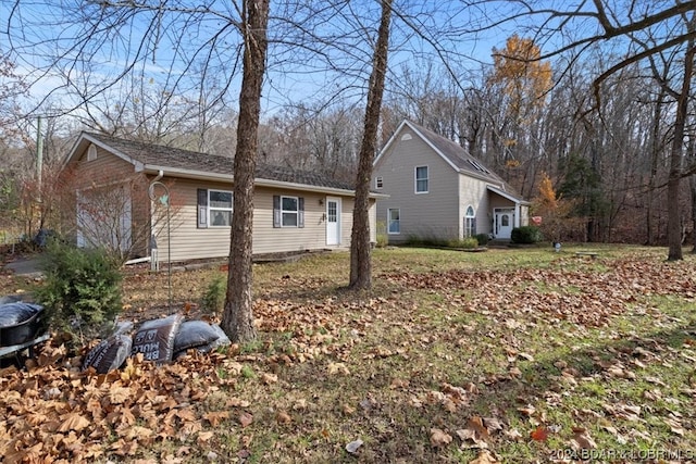 view of front of home