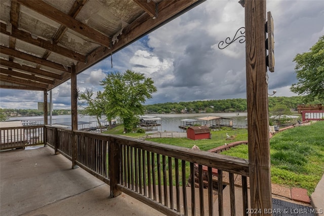 view of balcony