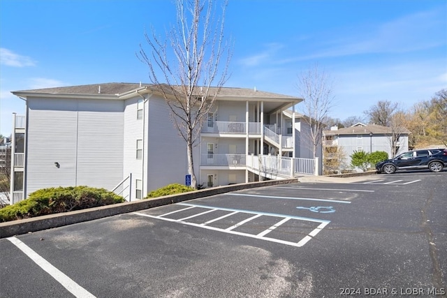 view of parking / parking lot