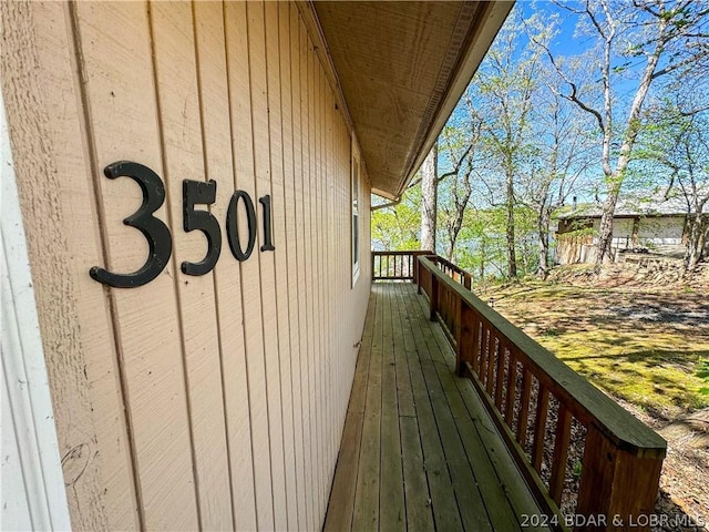 view of deck