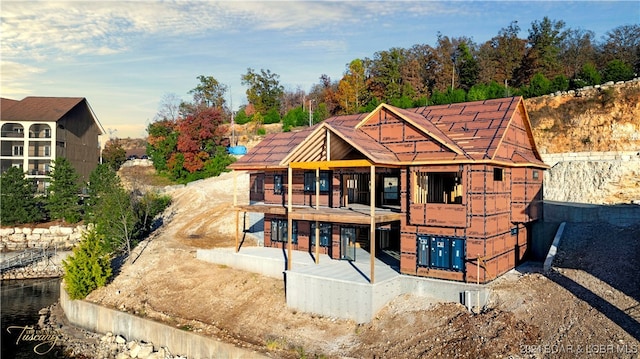 view of rear view of property