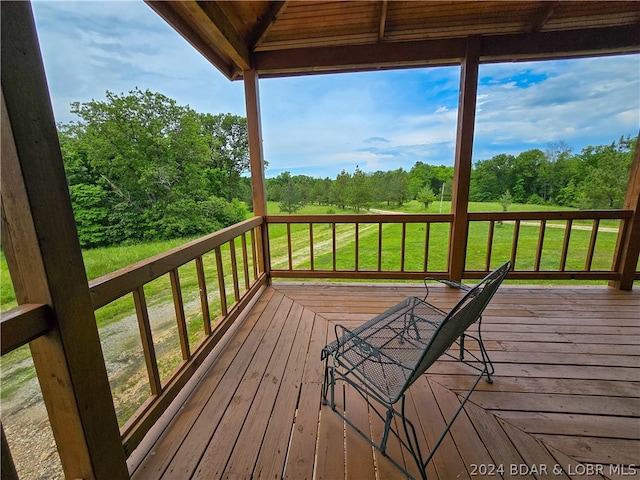 view of wooden terrace