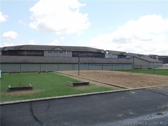 view of property's community with volleyball court