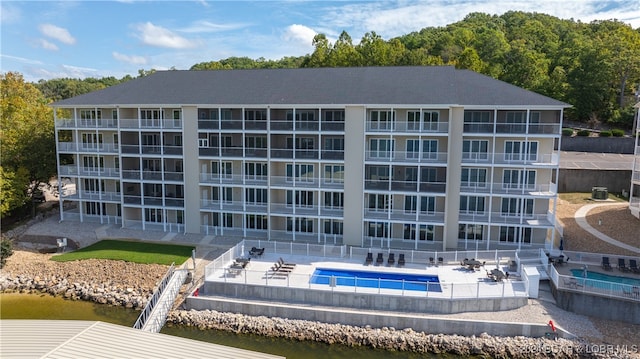 view of property with a pool