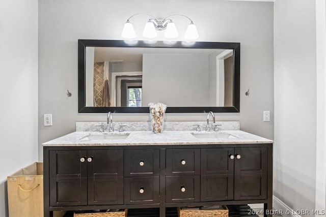 bathroom featuring vanity