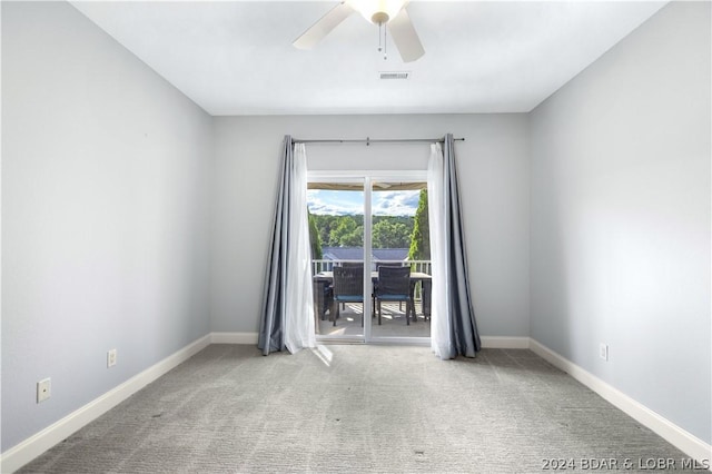 30 Southern Pine Ln, Four Seasons, MO 65049 - carpeted empty room featuring a ceiling fan and baseboards