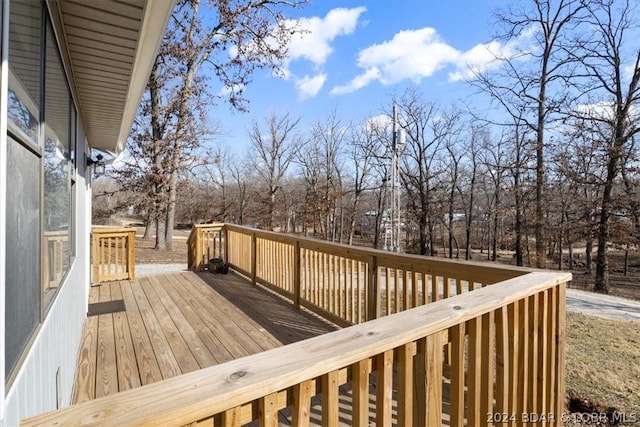 view of wooden terrace