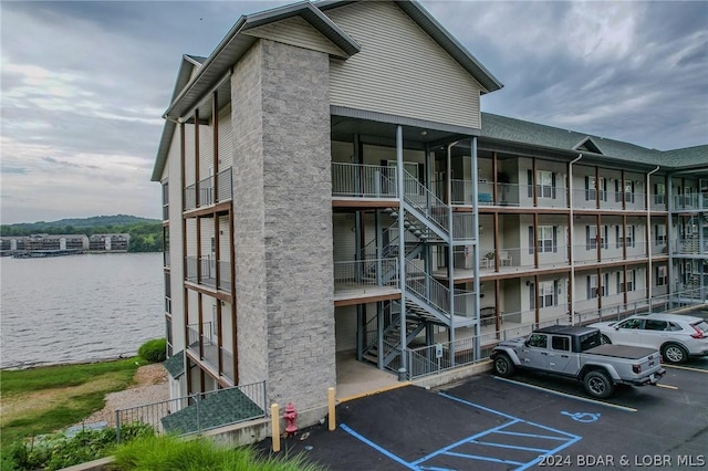 view of property featuring a water view