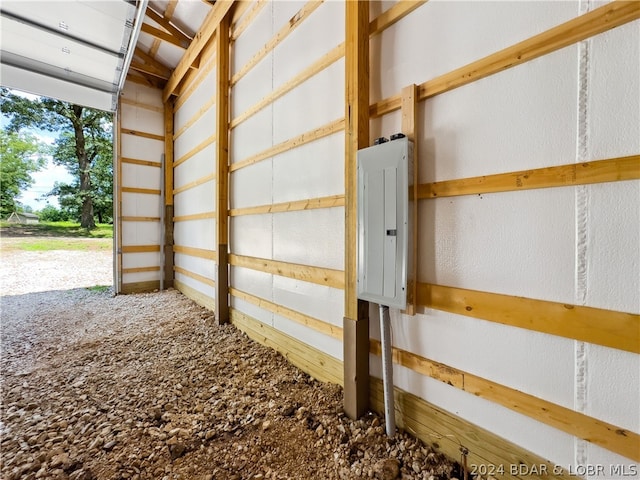 interior space featuring electric panel