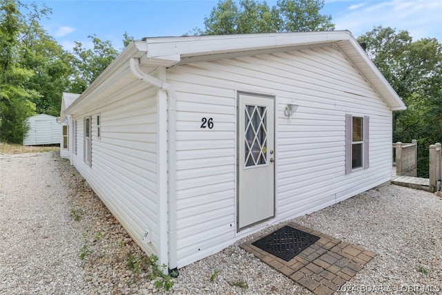 view of outbuilding