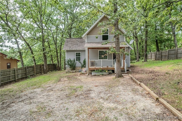 view of rear view of property