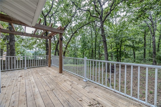 view of wooden terrace